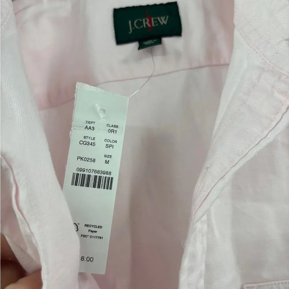 J.Crew Linen-cotton blend twill workshirt
